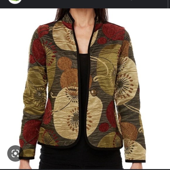 🎁NWT. Trimdin Lily Pad Collection Autumn Reversible Jacket.XS - Picture 2 of 8